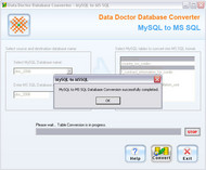 MySQL to MSSQL Migration Software screenshot